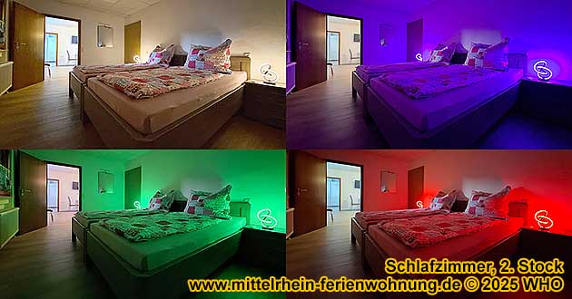 Mittelrhein-Ferienwohnung Oberwesel, Schlafzimmer, 2. Stock